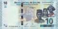 ❤️ ⭐ Боливия 2018 10 боливианос UNC нова ⭐ ❤️, снимка 2