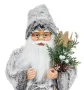 Коледна декоративна фигура, Дядо Коледа, Сив, 45 см, снимка 3