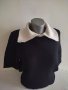 Дамска зимна  блуза с къс ръкав и голяма яка , снимка 1 - Тениски - 43298209