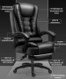 💺 Масажен въртящ се офис стол с подложка за краката – OFFICE MASSAGE CHAIR 008, снимка 5