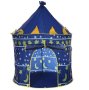 Детска палатка за игра, Синя, Замък + чанта за съхранение