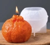 3D Мандарина или Портокал силиконов молд форма смола фондан шоколад гипс свещ, снимка 7