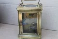 Стар каретен бронзов пътнически часовник , снимка 7
