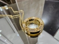 CARTIER Love Gold Large Paved Diamonds Pendant Дамскo Колие, снимка 3