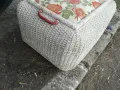 ПЛЕТЕН САНДЪК С КАПАК ТАБУРЕТКА ПУФ-ВНОС ГЕРМАНИЯ 0803251814, снимка 13