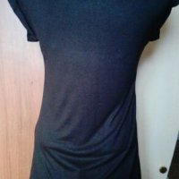 Черна тениска с метална украса ПРОМОЦИЯ🌸🍀S,M🌸🍀арт.402, снимка 4 - Тениски - 26452229
