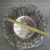 посребрена метална купа, снимка 2 - Други ценни предмети - 39728508