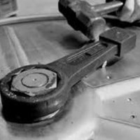 Немски Ударен Гаечен Ключ ЗВЕЗДА 115 мм ГЕДОРЕ пета наковалня чук Инструменти GEDORE Ключове БАРТЕР, снимка 8 - Ключове - 42964069