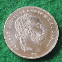1 флорин Франц Йосиф 1876 , снимка 1 - Нумизматика и бонистика - 44935205