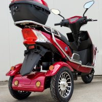 Електрическа триколка двуместна EcoWay М9 с ролбар бордо цвят, снимка 5 - Мотоциклети и мототехника - 44077922