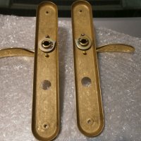 Дръжки / шилд / за брава 70 мм полиран месинг, снимка 2 - Други - 43789570