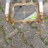 Огледало и аплици , снимка 1 - Антикварни и старинни предмети - 37423741
