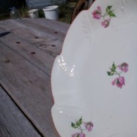 Стара порцеланова чиния,плато #4, снимка 4 - Антикварни и старинни предмети - 26944655