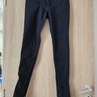 Черен панталон с ципове , снимка 3 - Панталони - 40280276