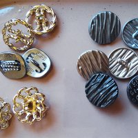 Луксозни метални копчета, снимка 1 - Други - 34589145