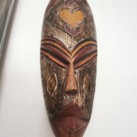 Африканска  маска Ашанти от Гана, снимка 1 - Антикварни и старинни предмети - 37296372