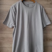 Мъжка сива тениска 100% памук , снимка 2 - Тениски - 43090089