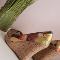 Цветни дамски обувки на платформа, снимка 4 - Дамски ежедневни обувки - 32665238