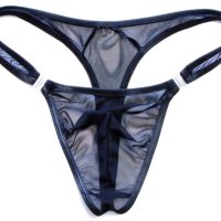 Секси прозрачни черни мъжки прашки с откачаща се предна част М, Л, снимка 6 - Бельо - 43054577