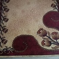 Жакардов килим с флорални мотиви, снимка 4 - Килими - 44000397