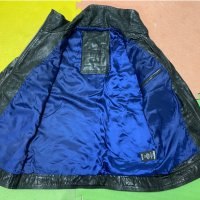 ''SuperDry Leather Ryan Bomber Jacket''оригинално мъжко кожени яке S-М размер, снимка 2 - Якета - 38509841