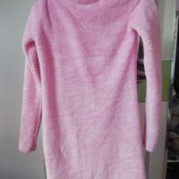 Нова рокля пухена в нежно розово, снимка 1 - Рокли - 27816477