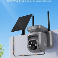 Нова K&F Concept 2K 3MP WiFi Сигурност Камера - Соларно Захранване, IP66, PTZ, снимка 2 - Други - 43571031