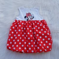 Детска рокля Мини Маус 12-18 месеца, снимка 6 - Бебешки рокли - 37783366