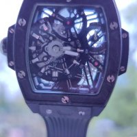 Мъжки луксозен часовник Hublot Spirit of Big Bang Tourbillon Carbon Limited Edition , снимка 14 - Мъжки - 36619117