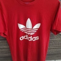 Adidas Trefoil мъжка  червена тениска номер s., снимка 6 - Тениски - 37316042