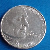 5 цента САЩ 2005 Бъфало ,юбилейна, снимка 2 - Нумизматика и бонистика - 34595819