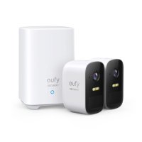 НОВО!!! Комплект 2 eufyCam 2 Pro Security wireless, HD 2K, 2 камери За Наблюдение, IP67, Nightvision, снимка 1 - IP камери - 42943890