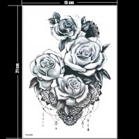 4 рози Временни татоси tattoo татуйровка временна татуировка татос татус Tattoo, снимка 4 - Други - 33512493