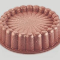 Кръгла с борд Гранитна форма за печене кейк кекс сладкиш гранит биогранит, снимка 3 - Форми - 37793788