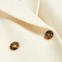 Reserved - дамско палто вълна бяло размер L, снимка 5 - Палта, манта - 39613573
