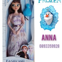 Голяма кукла Елза и Анна от замръзналото кралство Frozen Disney, снимка 4 - Кукли - 43440394