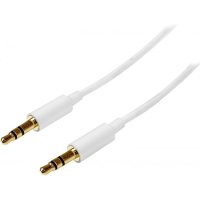 AUX кабел за музика - Бял, снимка 1 - Кабели и адаптери - 43083113