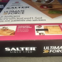 Комплект от 3 Бамбукови дъски за рязане Salter Ultimate Force, снимка 6 - Прибори за хранене, готвене и сервиране - 43743917