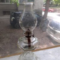 Стъклена газена лампа, снимка 4 - Антикварни и старинни предмети - 40549974