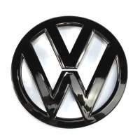 задна емблема черен гланц за VW Golf 6 MK6 110mm, снимка 2 - Аксесоари и консумативи - 43367281