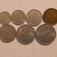 Пълен сет монети  от  Източна Германия , снимка 1 - Нумизматика и бонистика - 32923376