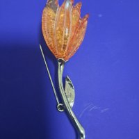 Уникална брошка  кехлибар , снимка 3 - Други - 43959400