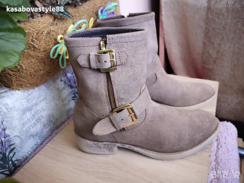 Промоция!! Боти Естествен велур 39 н. , снимка 1