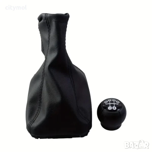 Маншон с рамка и топка за скоростен лост за Opel Corsa, Vectra, Tigra, Combo, Calibra - 5 скорости, снимка 1