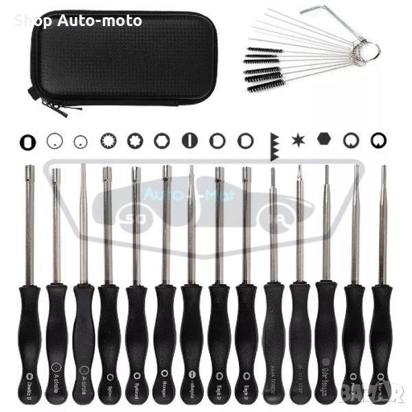 Комплект за настройка на карбуратори Automat, 14 инструмента, снимка 1