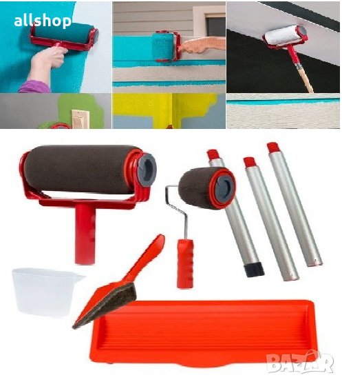 Валяци за боядисване без разливане или капене на боя 8 части, снимка 1