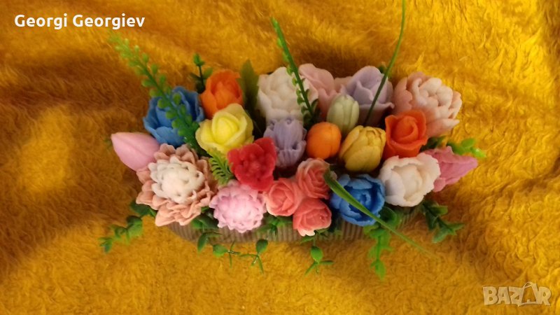 цветя от глицеринов сапун, снимка 1