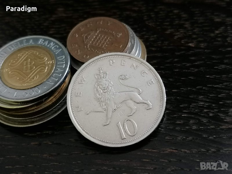 Монета - Великобритания - 10 пенса | 1974г., снимка 1