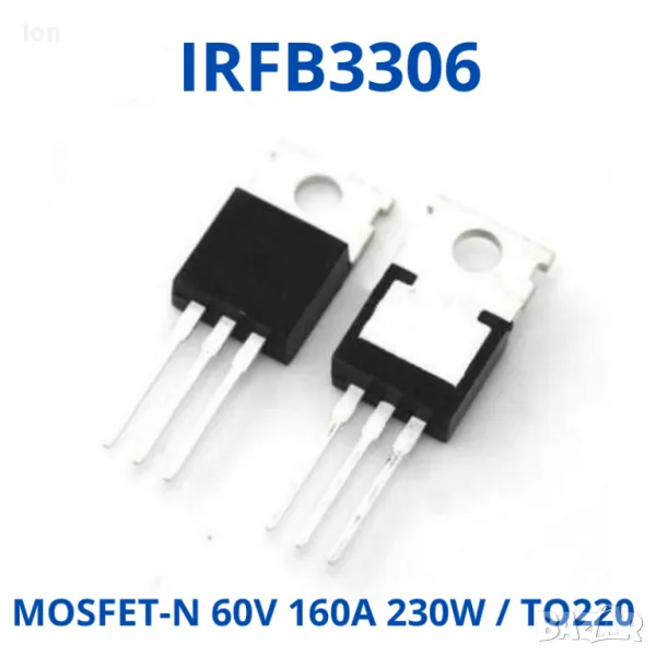 IRFB3306 n-FET 60V, 160A, 230W, 0R0042, снимка 1