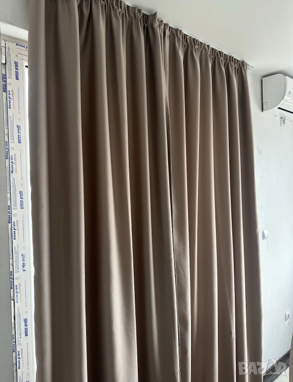 16 бр. Завеси пердета блекаут бели прозрачни , снимка 1